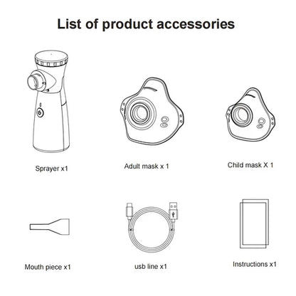 Mesh Nebulizer Machine For kids and adults