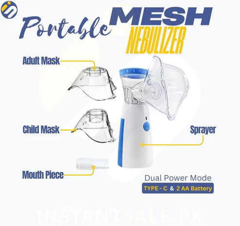 Mesh Nebulizer Machine For kids and adults